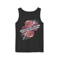 Jesus Is My Savior Not My Religion floral Christian tank top. Unisex garment-dyed, 100% US cotton. Bold faith gift for women. Eco-friendly & made to order.