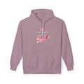 Floral  Christian hoodie — forgiven and free in Jesus. Beautiful rose faith sweatshirt for women. Perfect Christian gift. Multiple sizes.